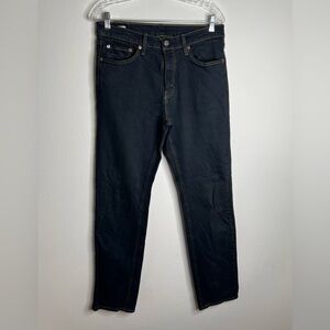 Levis  Mens Jeans 32x34 Slim Straight Blue Denim Dark Wash
